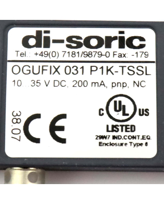 di-soric Gabellichtschranke OGUFIX 031 P1K-TSSL NOV