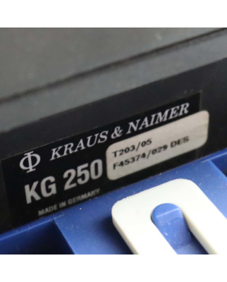 Kraus&Naimer Lasttrennschalter KG250 T203/05...