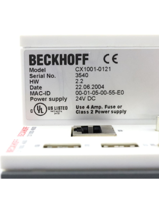 Beckhoff CPU-Modul CX1001-0121...