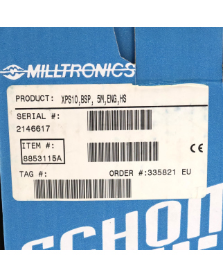 Milltronics Ultraschallsensor Echomax XPS10 OVP