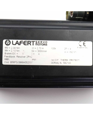 Lafert Servomotor B56F3J3M6A052037 GEB