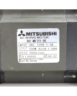 Mitsubishi Electric Servomotor HC-MF23-UE GEB
