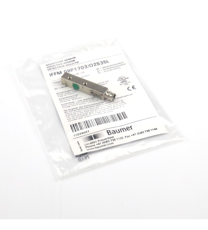 Baumer electric Induktiver Sensor IFFM 08P1703/O2S35L OVP