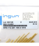 Ingun Kontaktstifte GKS-112 201 100 A 1510 (50Stk.) OVP