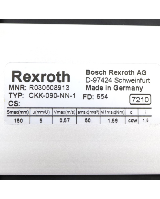 Rexroth Compactmodule CKK-090-NN-1 R030508913 GEB