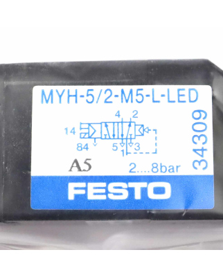 Festo Magnetventil MYH-5/2-M5-L-LED 34309 NOV