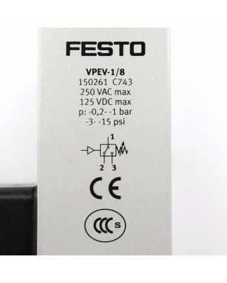 Festo Vakuumschalter VPEV-1/8 150261 GEB