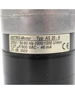 ASTRO Synchronmotor AS 20-6 GEB
