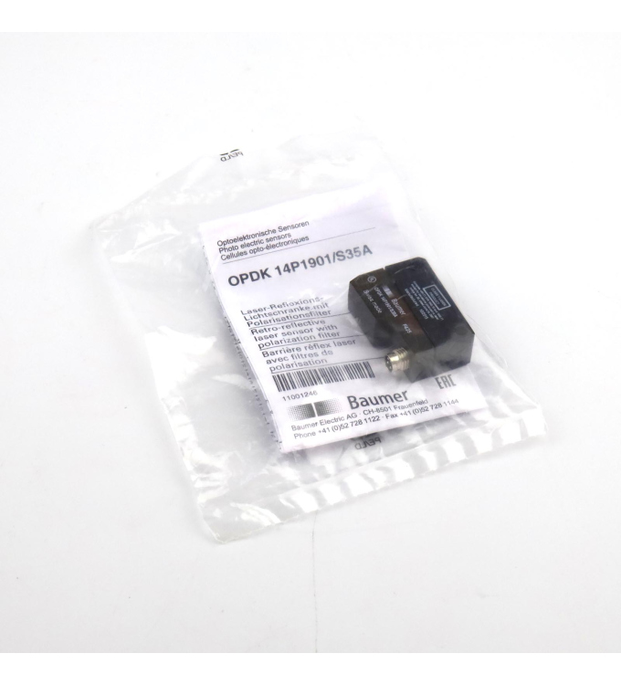 Baumer electric Reflexions-Lichtschranke OPDK 14P1901/S35A OVP