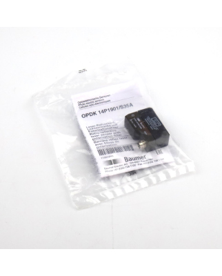 Baumer electric Reflexions-Lichtschranke OPDK 14P1901/S35A OVP
