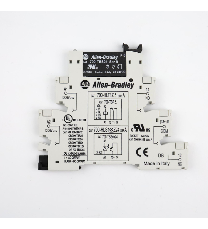 Allen Bradley Relaissockel 700-HLS1Z24 Ser.A + Einzelrelais 700-TBS24 (9Stk) GEB