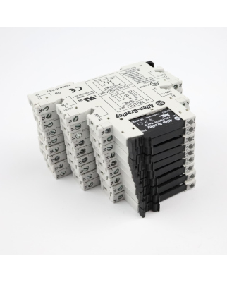 Allen Bradley Relaissockel 700-HLS1Z24 Ser.A + Einzelrelais 700-TBS24 (9Stk) GEB