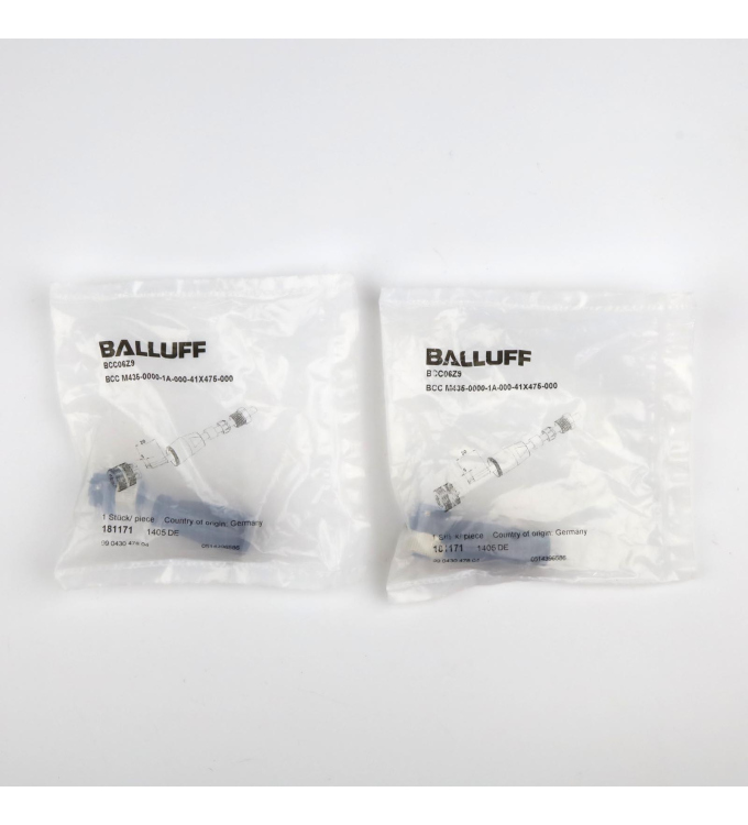 Balluff Steckverbinder BCC06Z9 BCC M435-0000-1A-000-41X475-000 (2Stk.) OVP