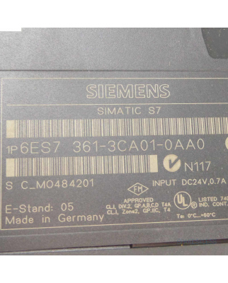 Simatic S7-300 IM361 6ES7 361-3CA01-0AA0 E-Stand:05 OVP