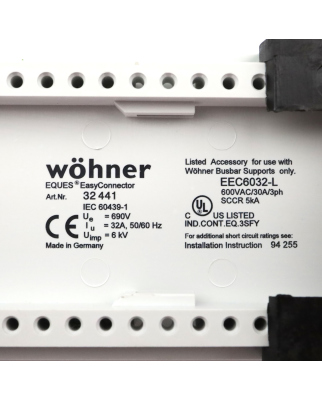 Wöhner Sammelschienenadapter 32441 GEB
