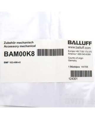 Balluff Haltewinkel BAM00K8 BMF 103-HW-41 (3Stk.) OVP