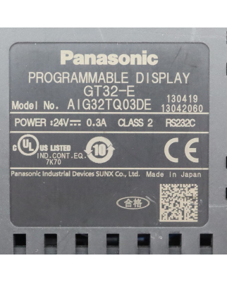 Panasonic 5,7" Touch-Screen-Terminal GT32-E...