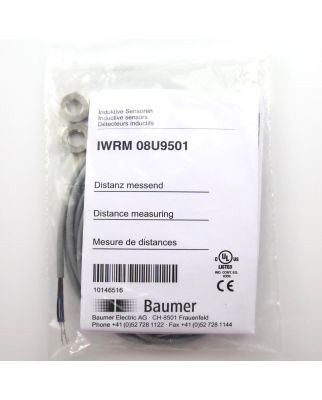 Baumer electric Induktiver Sensor IWRM 08U9501 10146516 OVP