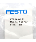 Festo Abdeckkappe CPX-M-AK-C 548753 OVP