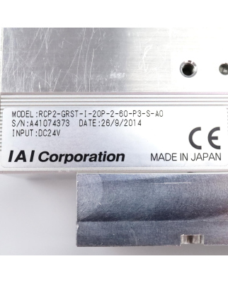 IAI Corporation RoboCylinder RCP2-GRST-I-20P-2-60-P3-S-A0 GEB