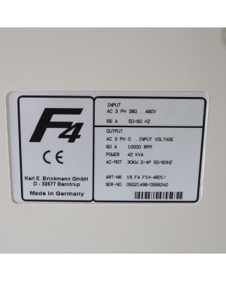 KEB Frequenzumrichter Combivert 19.F4.F1H-4R01 30kW GEB