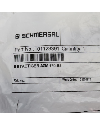 SCHMERSAL Betätiger AZM 170-B6 101123391 OVP