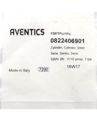 Aventics Einschraubzylinder 0822406901 OVP