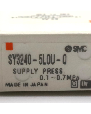 SMC 5/2-Wege-Elektromagnetventil SY3240-5LOU-Q NOV