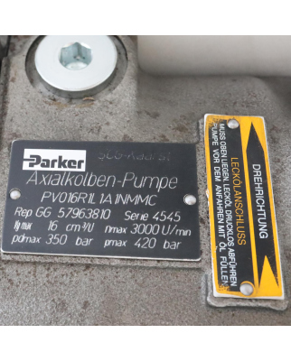 Parker Axialkolben-Pumpe PV016R1L1A1NMMC NOV