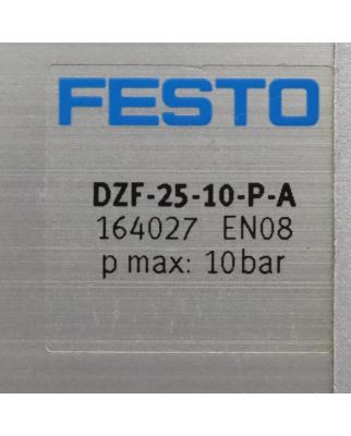 Festo Flachzylinder DZF-25-10-P-A 164027 GEB