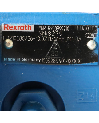 Rexroth Hydraulikzylinder CD210C80/36-10,0Z11/01HEUM1-1A R900999210 NOV