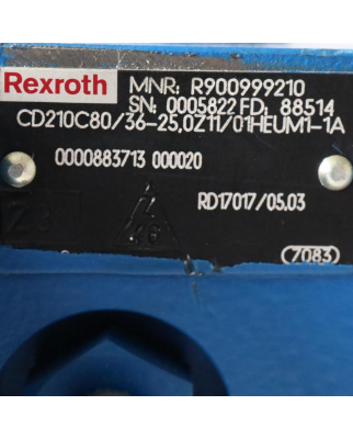 Rexroth Hydraulikzylinder CD210C80/36-25,0Z11/01HEUM1-1A...