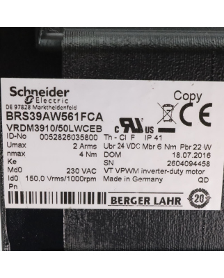 Schneider Electric Schrittmotor BRS39AW561FCA...
