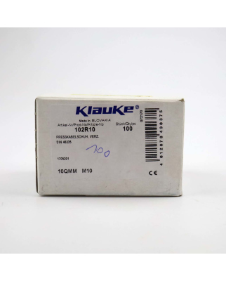 Klauke Presskabelschuh KL6/10 102R10 M10 (100Stk.) OVP