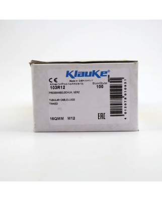 Klauke Presskabelschuh KL8/16 103R12 M12 (100Stk.) OVP