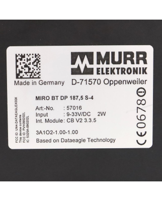 MURR ELEKTRONIK Bluetooth Slave MIRO BT DP 0,1875 S-4...