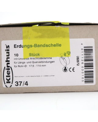 Kleinhuis Erdungs-Bandschelle 37/4 Ø17,5-114mm (10Stk.) OVP