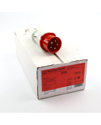 Walther CEE Stecker 210 16A 5P 400V (10Stk.) OVP