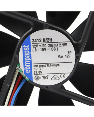 ebm-papst Lüfter 3412 N/2H 12VDC GEB
