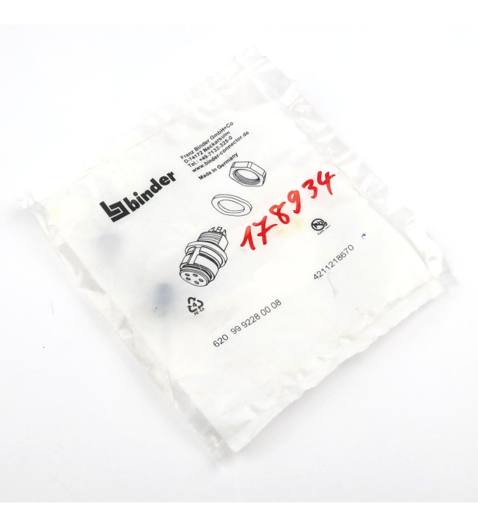 binder Subminiatur Steckverbinder 99 9228 00 08 OVP