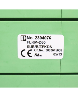 Phoenix Contact Übergabemodul FLKM-D50 SUB/B/ZFKDS 2304076 GEB