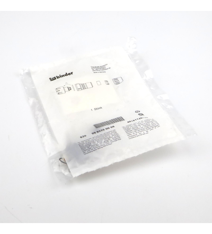 binder Snap-In Kabelstecker 99 9225 00 08 OVP