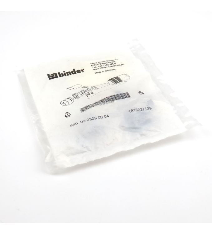 binder M16 Kabelstecker 09 0309 00 04 OVP