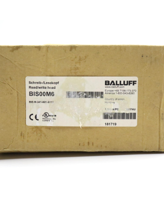 Balluff HF-Schreib-/Lesekopf BIS00M6 BIS M-341-001-S115 OVP