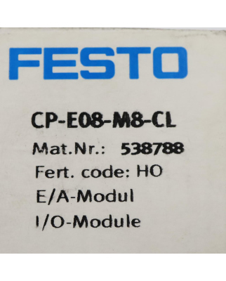 Festo Ein-/Ausgangsmodul CP-E08-M8-CL 538788 SIE