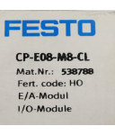 Festo Ein-/Ausgangsmodul CP-E08-M8-CL 538788 SIE