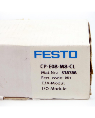 Festo Ein-/Ausgangsmodul CP-E08-M8-CL 538788 OVP