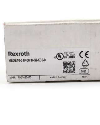 Rexroth Druckschalter HEDE10-31/400/1/-GI-K35-0 R901425475 OVP
