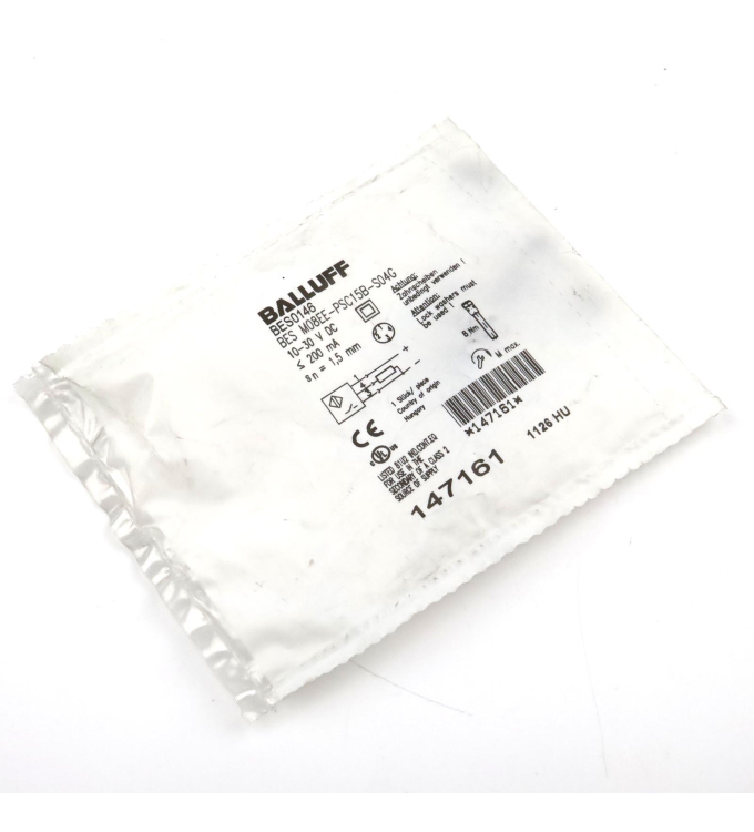 Balluff induktiver Sensor BES0146 BES M08EE-PSC15B-S04G OVP