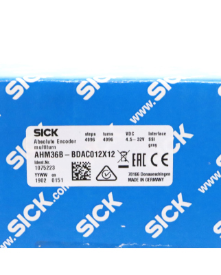 SICK Absolut-Encoder AHM36B-BDAC012x12 1075223 OVP